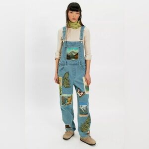 $298! Free People x Denim And Bone Roadtrip Overalls Small NEW